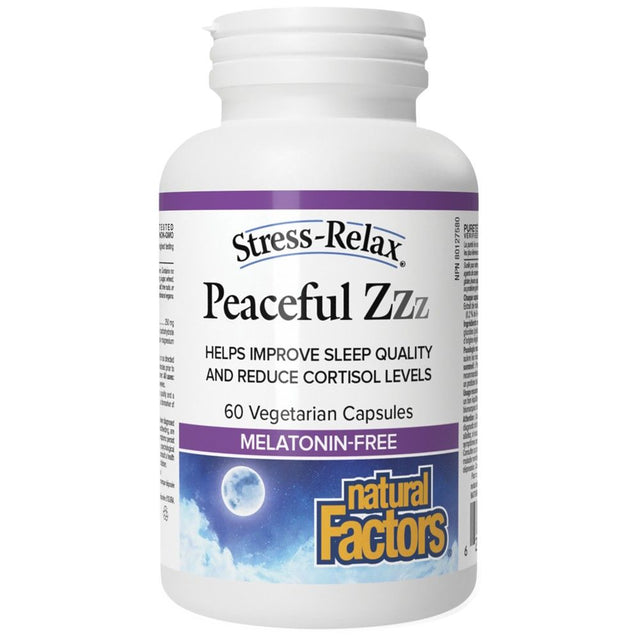 Peaceful Zzz | Melatonin Free - 60 капсули  Natural Factors - Nutra Best Bulgaria