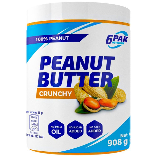 Peanut Butter Pak Crunchy - 908 грама  6PAK Nutrition - Nutra Best Bulgaria