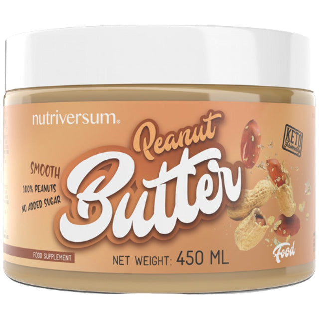 Peanut Butter Smooth | Keto Friendly 450 грама  Nutriversum - Nutra Best Bulgaria