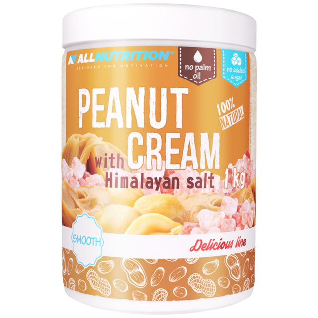 Peanut Cream with Himalayan Salt - 1000 грама  AllNutrition - Nutra Best Bulgaria