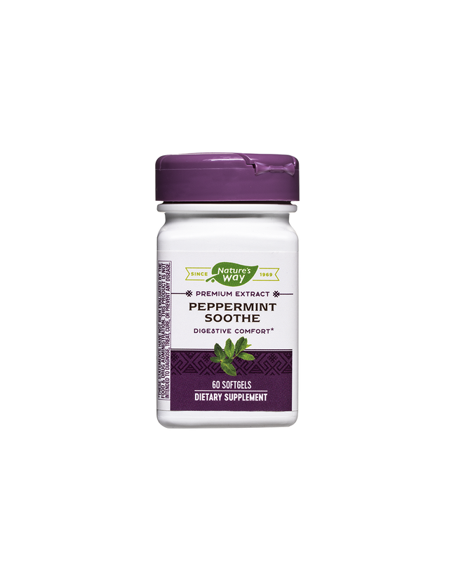 Peppermint Soothe – Билкова бленда за добро храносмилане, 60 софтгел капсули Nature’s Way  Nature’s Way - Nutra Best Bulgaria