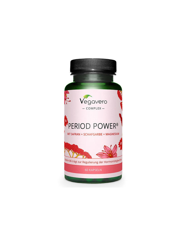 Формула за жени с шафран, бял равнец и магнезий - Period Power, 60 капсули  Vegavero - Nutra Best Bulgaria