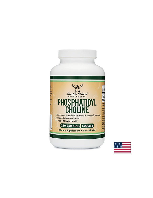 Phosphatidyl Cholinе/ Фосфатидил Холин, 210 софтгел капсули Double Wood  Double Wood - Nutra Best Bulgaria