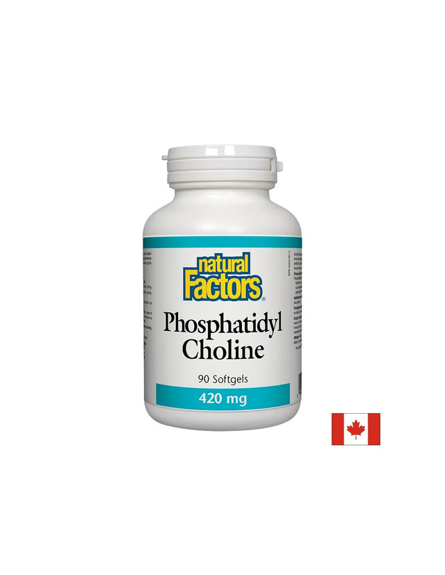 Phosphatidyl Choline/ Фосфатидил Холин 420 mg х 90 софтгел капсули Natural Factors  Natural Factors - Nutra Best Bulgaria