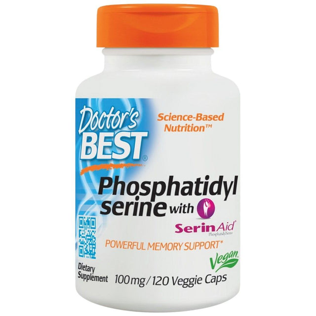 Phosphatidylserine 100 mg | With SerinAid - 120 капсули  Doctor’s Best - Nutra Best Bulgaria
