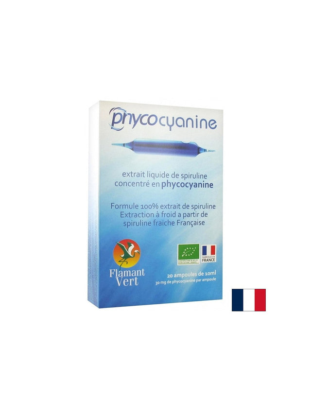 Имунитет - Фикоцианин (Phycocyanine) БИО, 30 mg х 20 ампули за пиене  Flamant Vert - Nutra Best Bulgaria