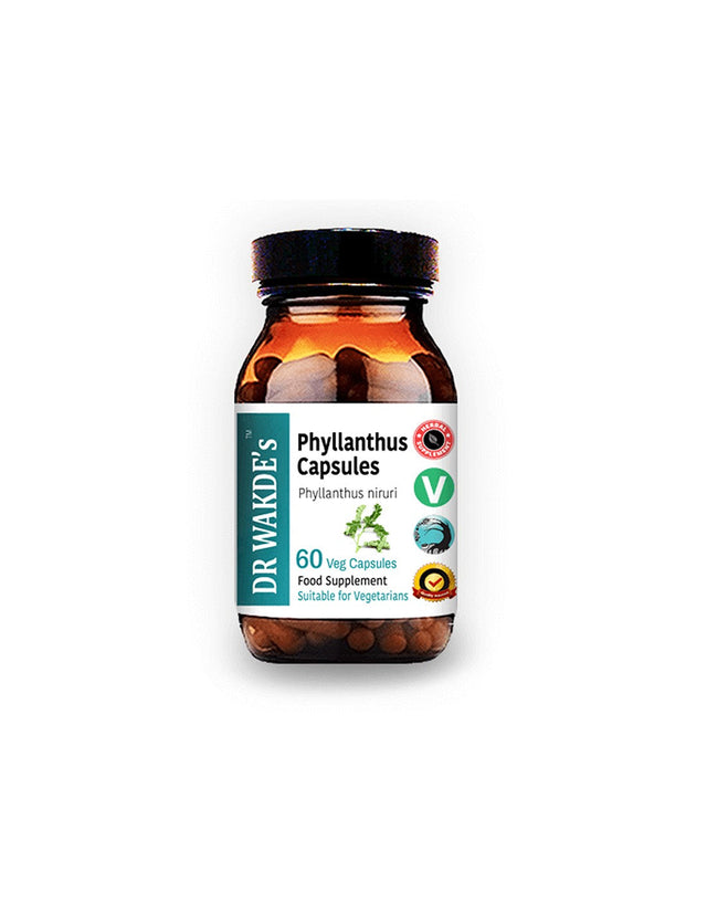 Филантус (Phyllanthus) - при заболявания на черния дроб и далака, подагра, 60 капсули  DR WAKDE’s - Nutra Best Bulgaria
