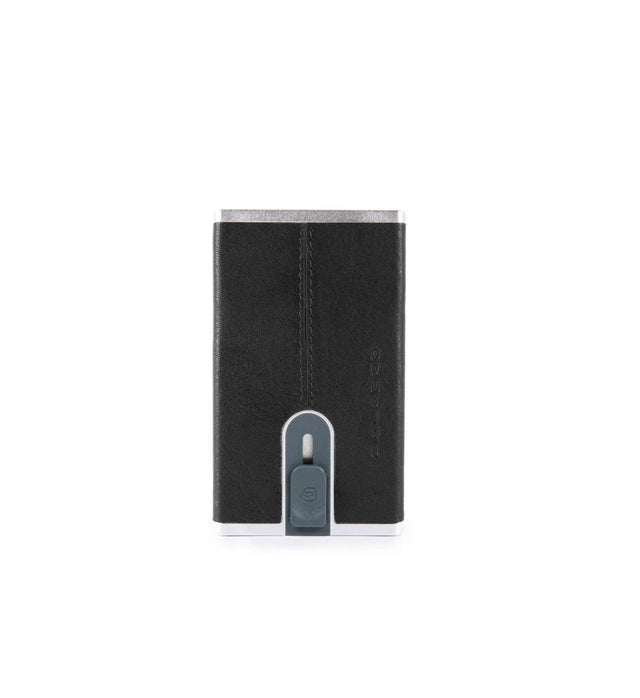 Piquadro, Black Square, Leather Card Holder, Square Sliding System, PP4825B3R, Black, For Men  Piquadro - Nutra Best Bulgaria