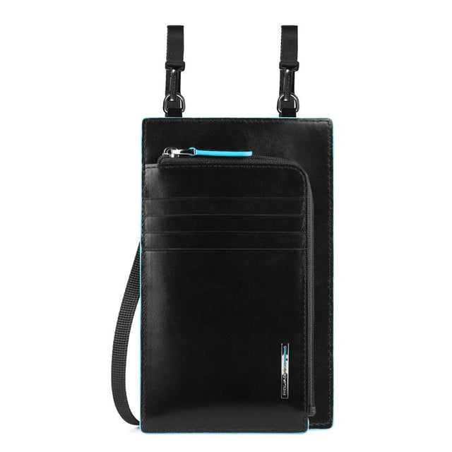 Piquadro, Blue Square, Leather Crossbody Bag, Black, 11.5 x 19 x 2 cm, For Men  Piquadro - Nutra Best Bulgaria