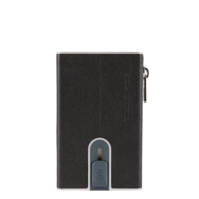Piquadro, Piquadro, Leather Card Holder, Square Sliding System, PP5585B3R, Black, For Men  Piquadro - Nutra Best Bulgaria