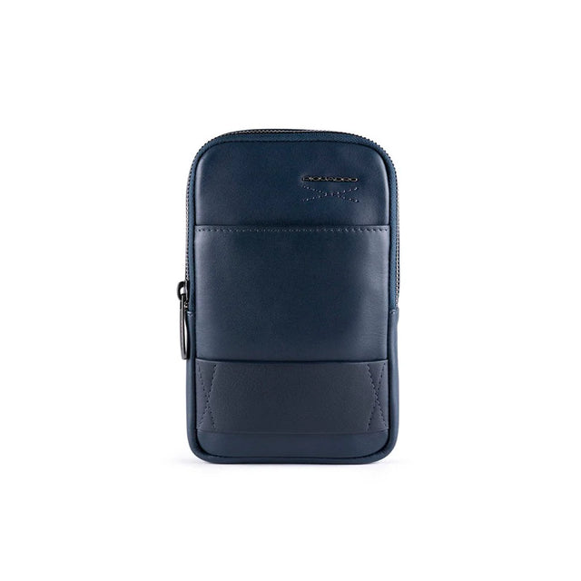 Piquadro, Piquadro, Phone Organizer, Leather Crossbody Bag, Blue, 18 x 12 x 2.50 cm, For Men  Piquadro - Nutra Best Bulgaria