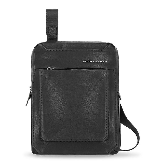 Piquadro, Tallin, iPad Sleeve, Leather Crossbody Bag, Black, CA1816W108, 21.5 x 27 x 7 cm, For Men  Piquadro - Nutra Best Bulgaria