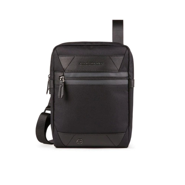 Piquadro, Trakai, Leather & Fabric, Small, Textile Crossbody Bag, Black, 27 x 21 x 5 cm, For Men  Piquadro - Nutra Best Bulgaria
