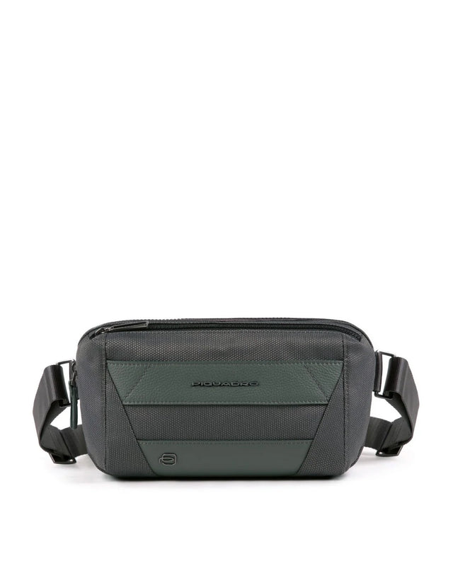 Piquadro, Trakai, Textile Fanny Pack, Grey, 27 x 14.5 x 7.5 cm, For Men  Piquadro - Nutra Best Bulgaria