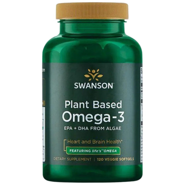 Plant Based Omega-3 | Featuring life's Omega - 120 Гел капсули  Swanson - Nutra Best Bulgaria