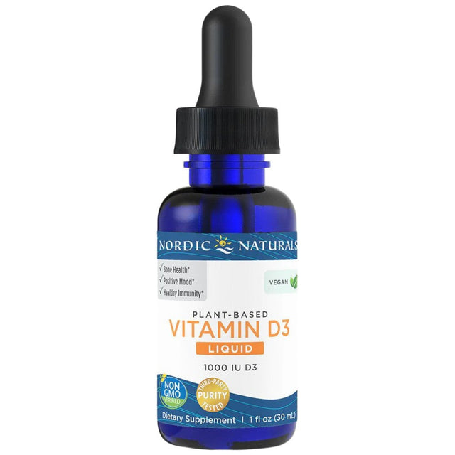 Plant-Based Vitamin D3 Liquid - 30 мл  Nordic Naturals - Nutra Best Bulgaria