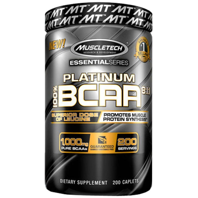 Platinum BCAA 8:1:1 - 200 каплети  MuscleTech - Nutra Best Bulgaria