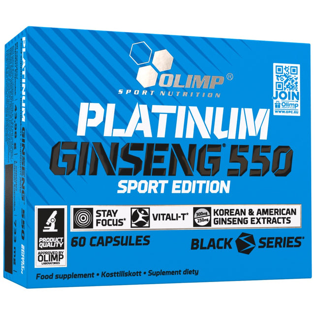 PLATINUM GINSENG™ SPORT EDITION 550 mg - 60 капсули - Nutra Best Bulgaria