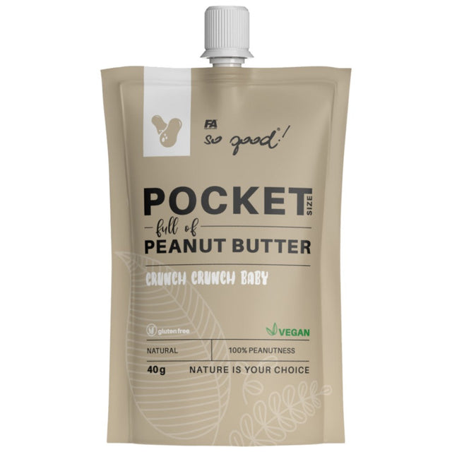 Pocket Size / Full of Peanut Butter Paste / Crunchy 40 грама  FA Nutrition - Nutra Best Bulgaria