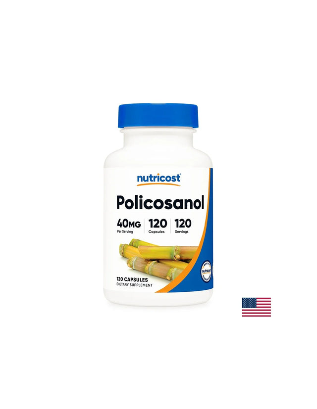 Сърдечно-съдова система - Поликосанол (Policosanol), 40 mg x 120 капсули Nutricost - Nutra Best