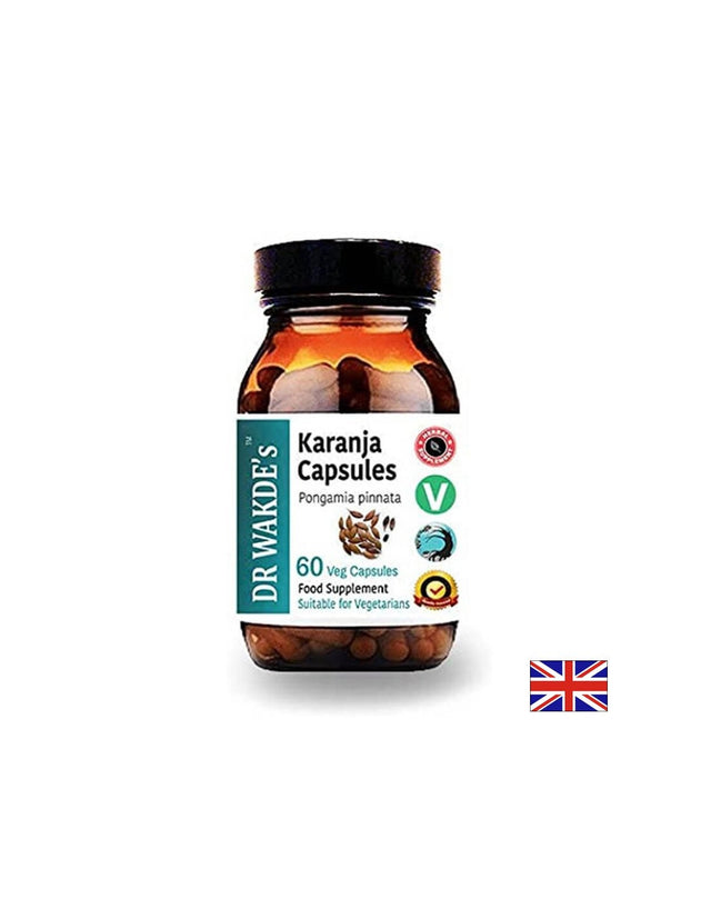 Каранджа (Pongamia pinnata) - при кожни проблеми, екземи, язви и акне, 60 капсули  DR WAKDE’s - Nutra Best Bulgaria