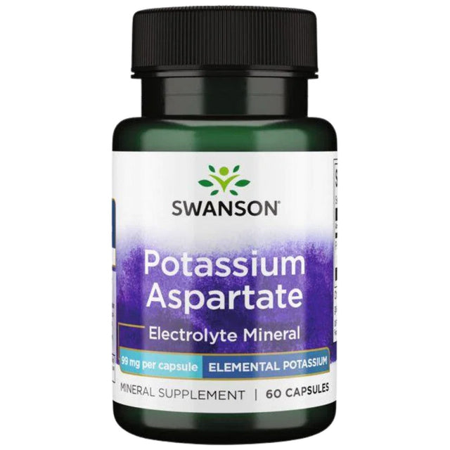 Potassium Aspartate 99 mg 60 капсули  Swanson - Nutra Best Bulgaria