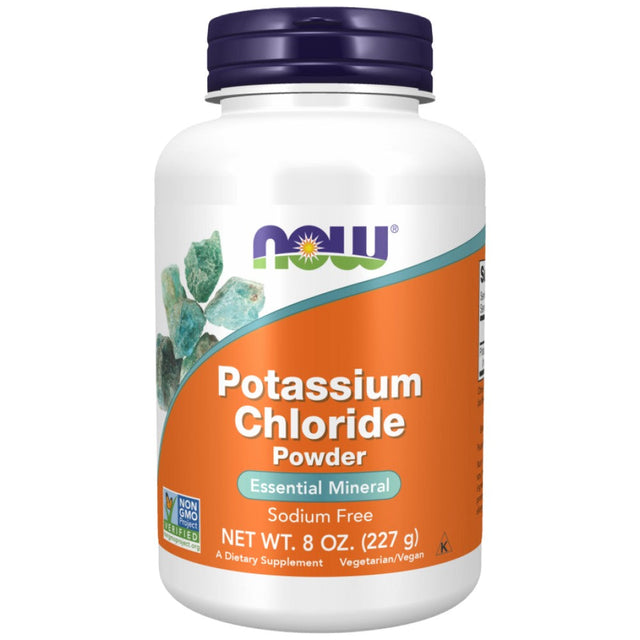 Potassium Chloride Powder - 227 грама  NOW Foods - Nutra Best Bulgaria