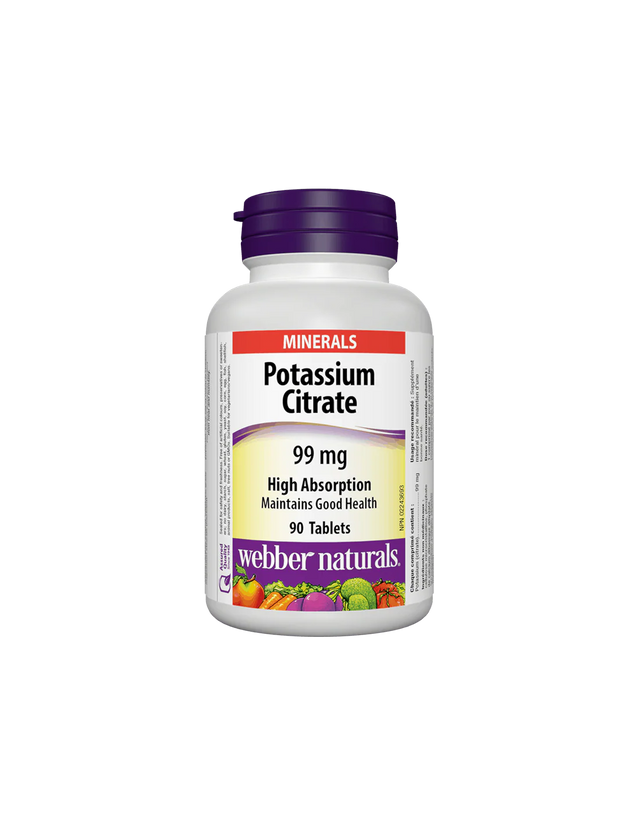 Potassium Citrate / Калий цитрат, 99 mg, 90 таблетки - Nutra Best