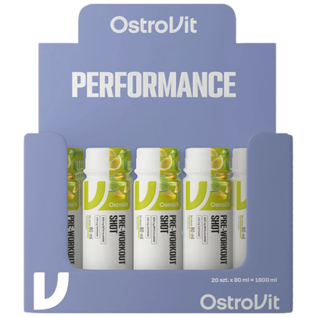 Pre-Workout Shot - 20 x 80 мл  OstroVit - Nutra Best Bulgaria