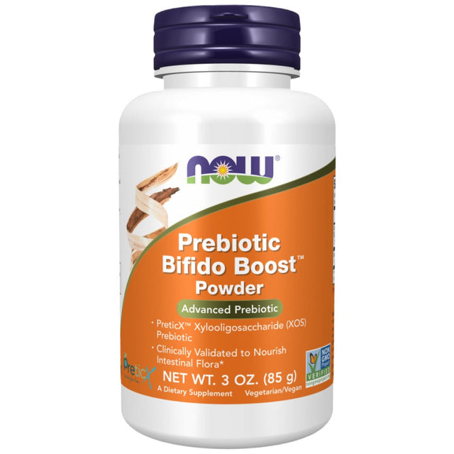 Prebiotic Bifido Boost Powder | Xylooligosaccharides - 85 грама  NOW Foods - Nutra Best Bulgaria