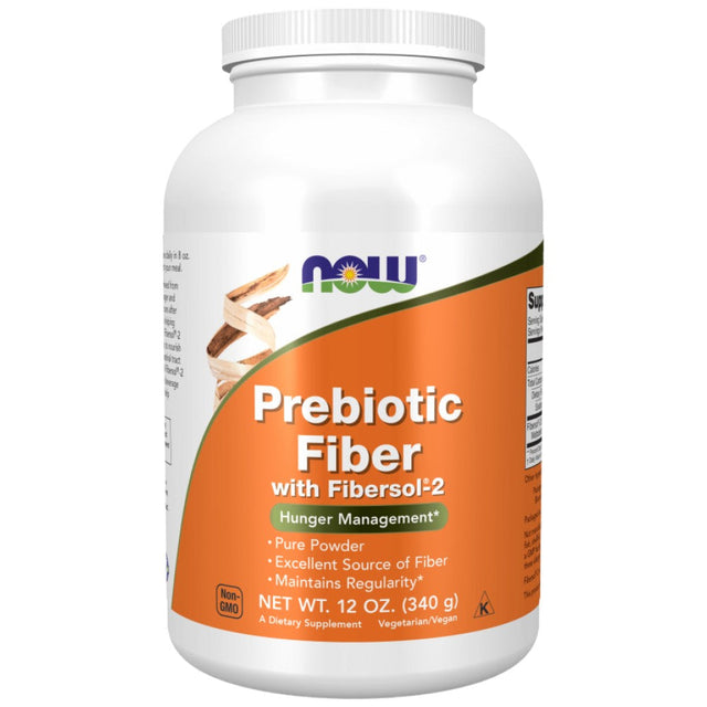 Prebiotic Fiber with Fibersol®-2 - 340 грама  NOW Foods - Nutra Best Bulgaria