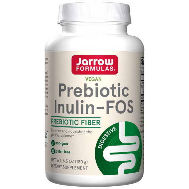 Prebiotic Inulin - FOS - FructoOligoSaccharides - 180 грама  Jarrow Formulas - Nutra Best Bulgaria