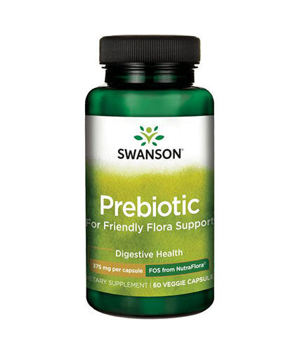 Prebiotic for Friendly Flora Support 375 mg - 60 капсули  Swanson - Nutra Best Bulgaria