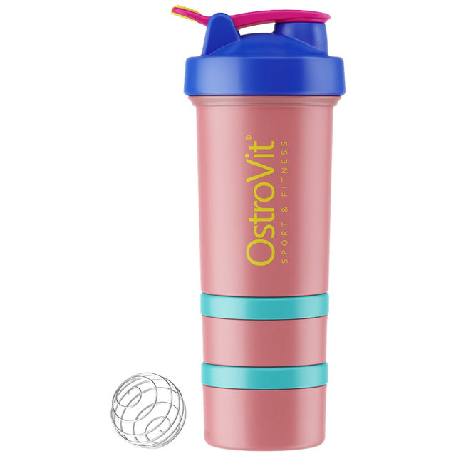 Premium Shaker 3 in 1 | Different Colors 450 мл  OstroVit - Nutra Best Bulgaria