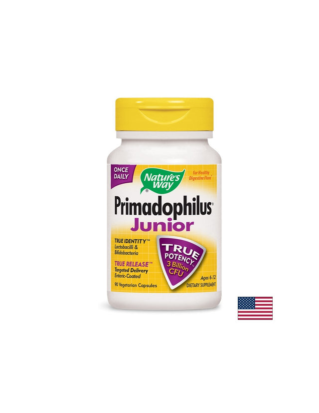 Primadophilus® Junior - Примадофилус® Джуниър 3 млрд. активни пробиотици, 90 капсули Nature’s Way  Nature’s Way - Nutra Best Bulgaria