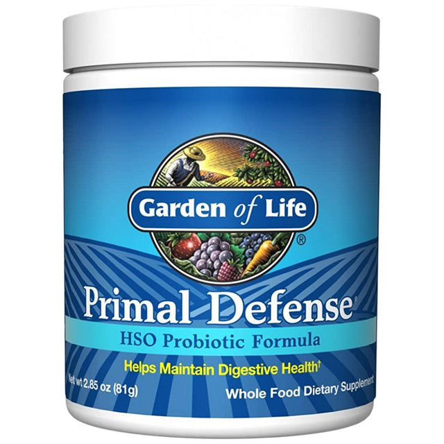 Primal Defense | HSO Probiotic Formula - 81 грама  Garden Of Life - Nutra Best Bulgaria