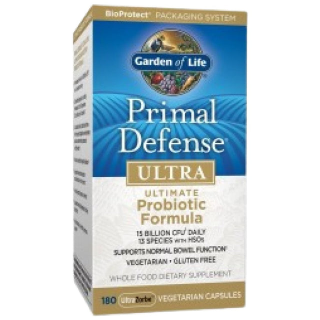 Primal Defense Ultra | Ultimate Probiotic Formula - 180 капсули  Garden Of Life - Nutra Best Bulgaria