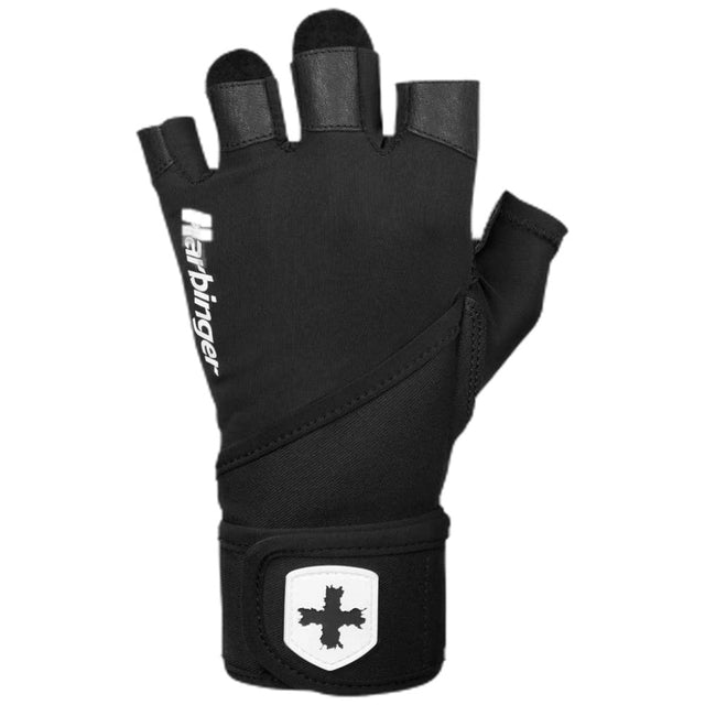 Мъжки Ръкавици Pro Wrist Wraps 2.0 / с накитници - Black  Harbinger - Nutra Best Bulgaria