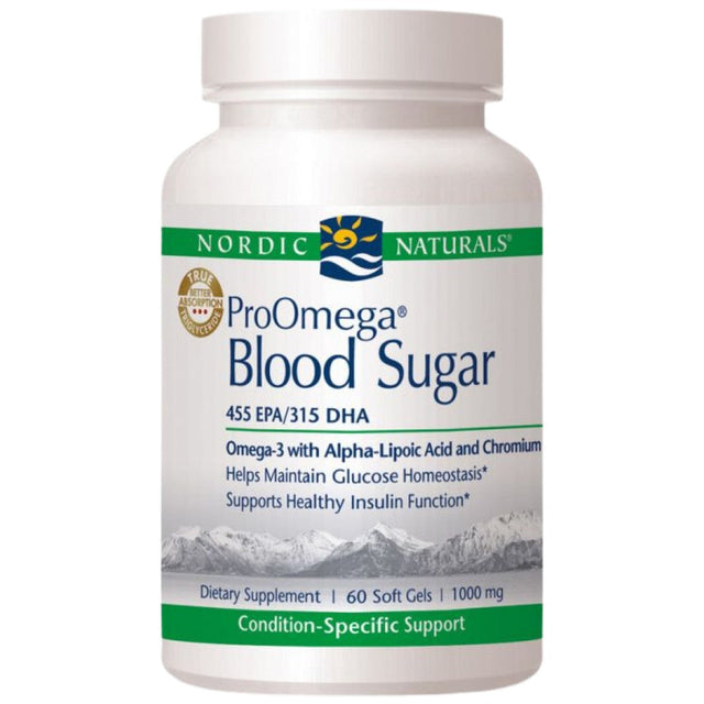 ProOmega Blood Sugar - 60 Гел капсули  Nordic Naturals - Nutra Best Bulgaria
