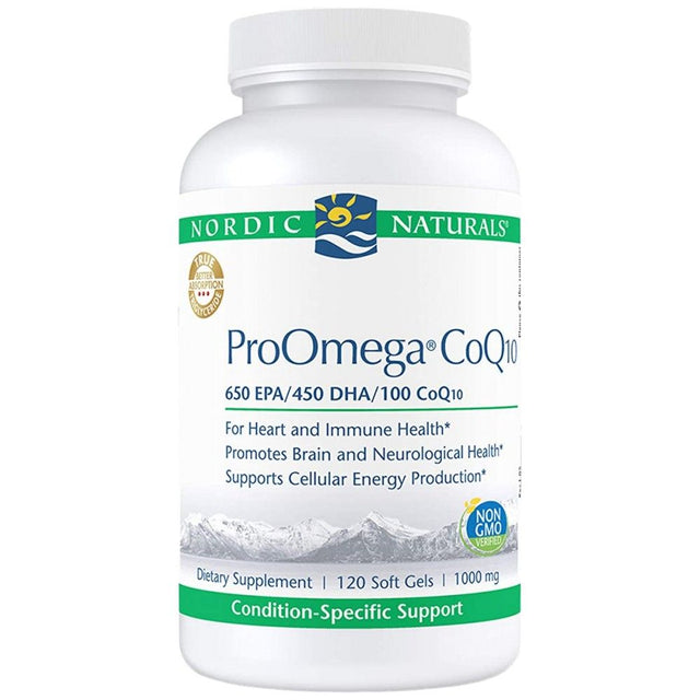 ProOmega CoQ10 - 120 Гел капсули  Nordic Naturals - Nutra Best Bulgaria