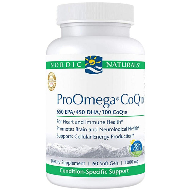 ProOmega CoQ10 - 60 Гел капсули  Nordic Naturals - Nutra Best Bulgaria