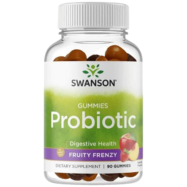 Probiotic Gummies - Fruity Frenzy 1.5 Billion CFU 90 желирани бонбони  Swanson - Nutra Best Bulgaria