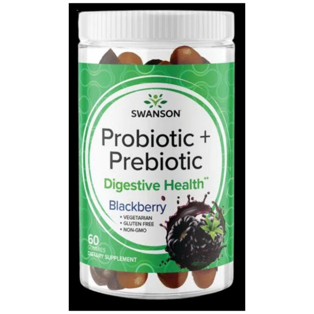 Probiotic + Prebiotic Gummies - 60 желирани бонбони  Swanson - Nutra Best Bulgaria