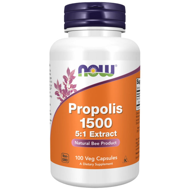 Propolis 1500 5:1 Extract - 100 капсули  NOW Foods - Nutra Best Bulgaria