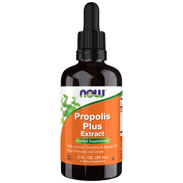 Propolis Plus Extract Liquid - 60 мл  NOW Foods - Nutra Best Bulgaria