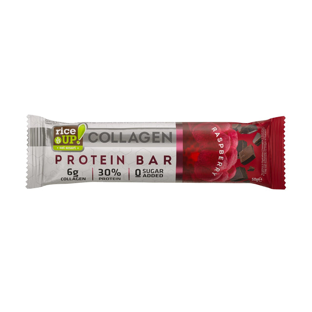 Protein Bar with 6g Collagen & No Added Sugar - 50g  RiceUP! - Nutra Best Bulgaria