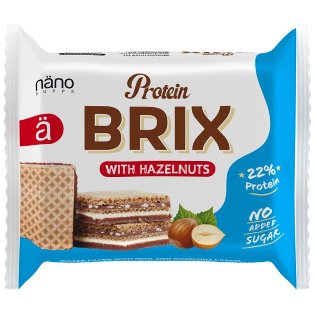 Protein Brix with Hazelnuts - 25 грама  NanoSupps - Nutra Best Bulgaria