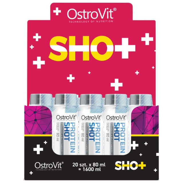 Protein Shot | Whey Isolate + Beef Hydrolysate Matrix - 20 x 80 мл  OstroVit - Nutra Best Bulgaria