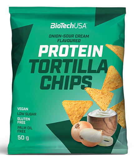 Protein Tortilla Chips / 50 g  BioTech USA - Nutra Best Bulgaria