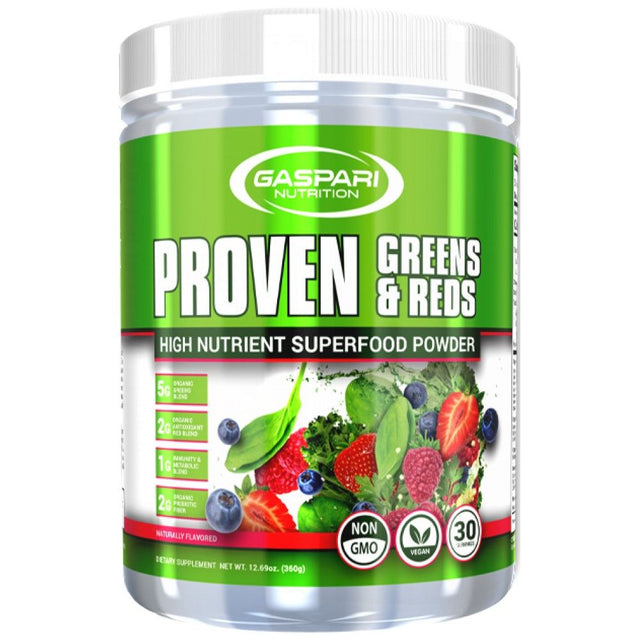 Proven Greens & Reds / High Nutrient Superfood Powder - 360 грама  Gaspari Nutrition - Nutra Best Bulgaria